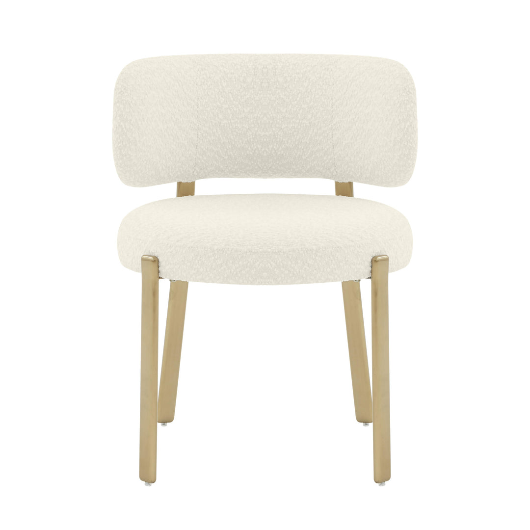 SwayLiving Margaret Cream Boucle Dining Chair - Set of 2 DINING CHAIRS