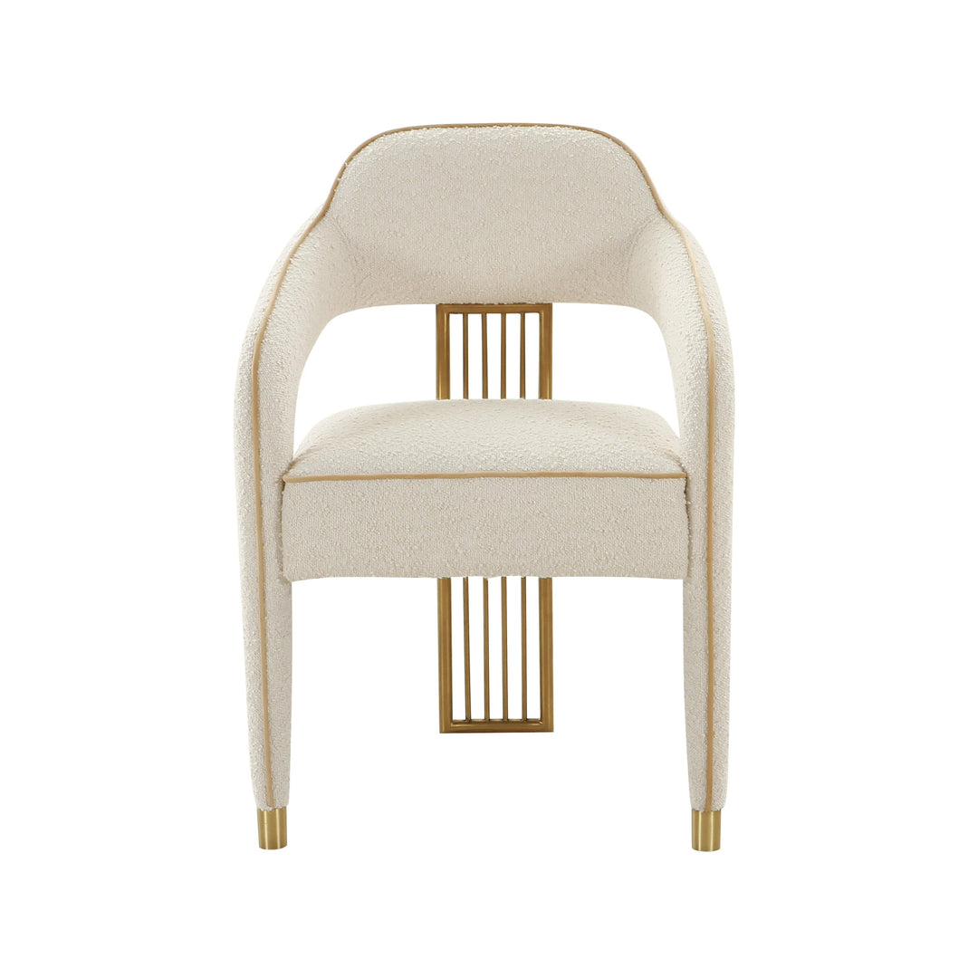 SwayLiving Corralis Cream Boucle Dining Chair - Set of 2 DINING CHAIRS