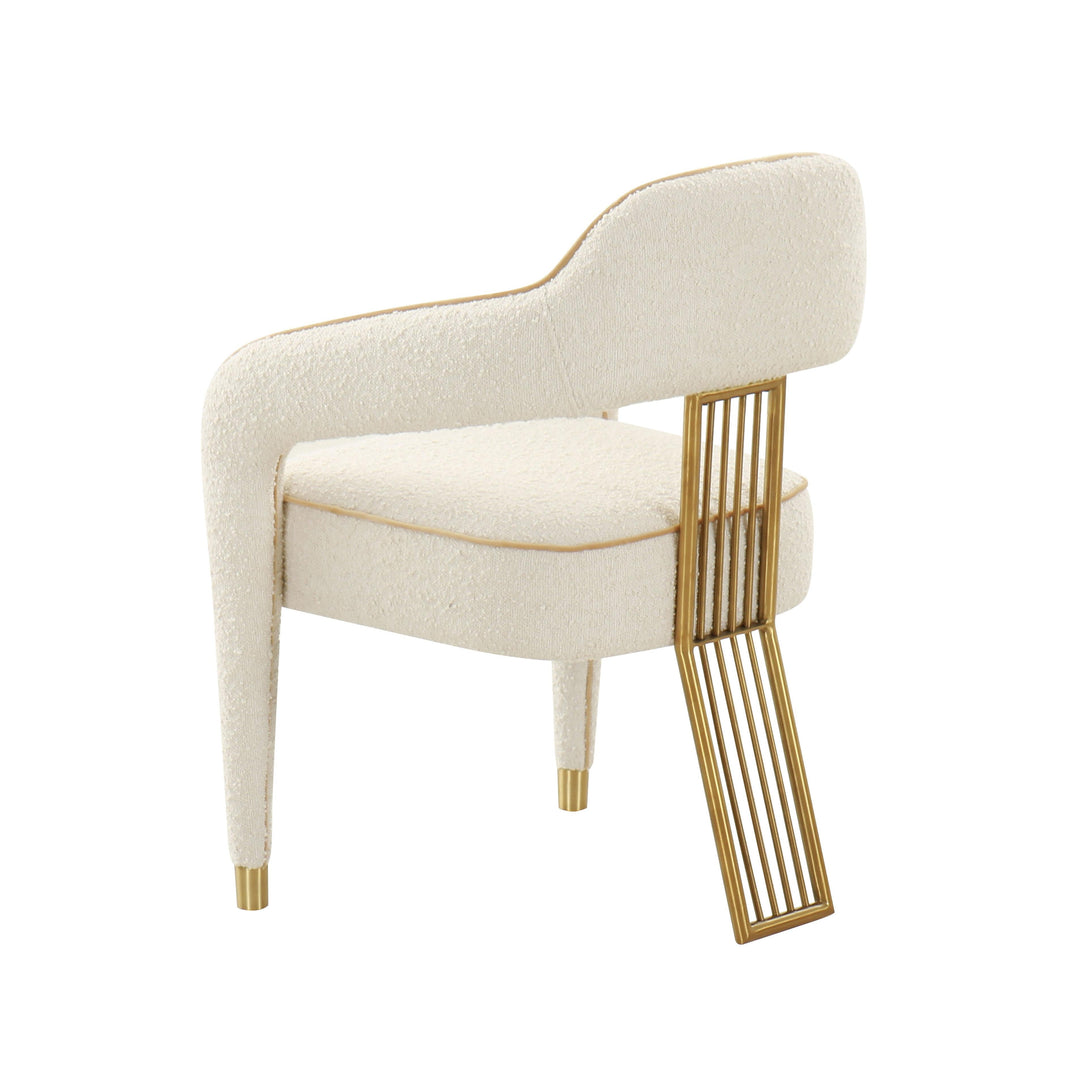 SwayLiving Corralis Cream Boucle Dining Chair - Set of 2 DINING CHAIRS