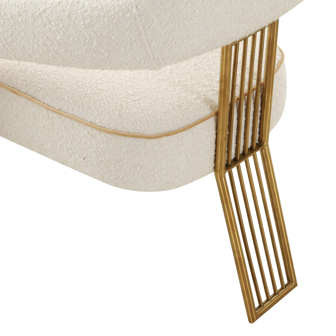 SwayLiving Corralis Cream Boucle Dining Chair - Set of 2 DINING CHAIRS
