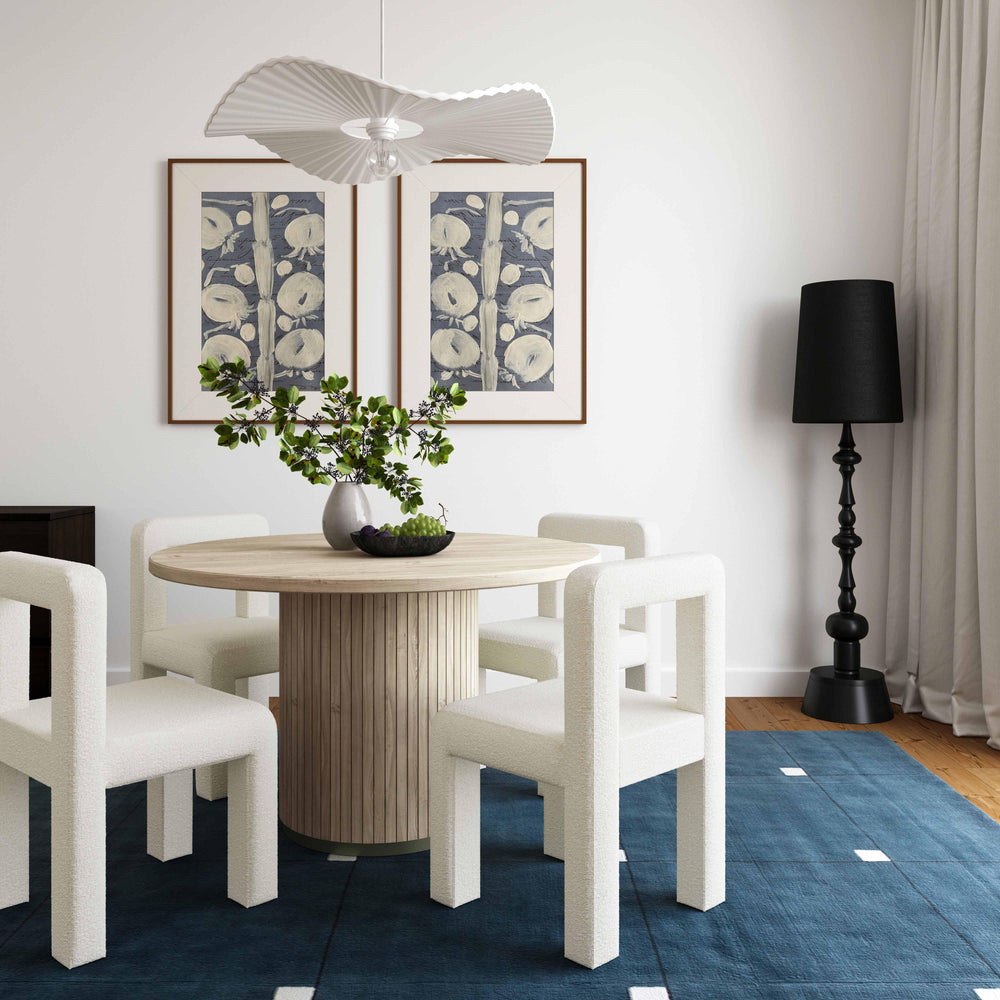SwayLiving Hazel Cream Boucle Dining Chair - Set of 2 DINING CHAIRS
