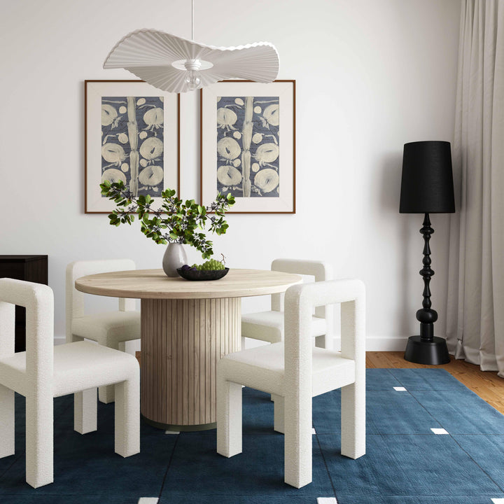SwayLiving Hazel Cream Boucle Dining Chair - Set of 2 DINING CHAIRS