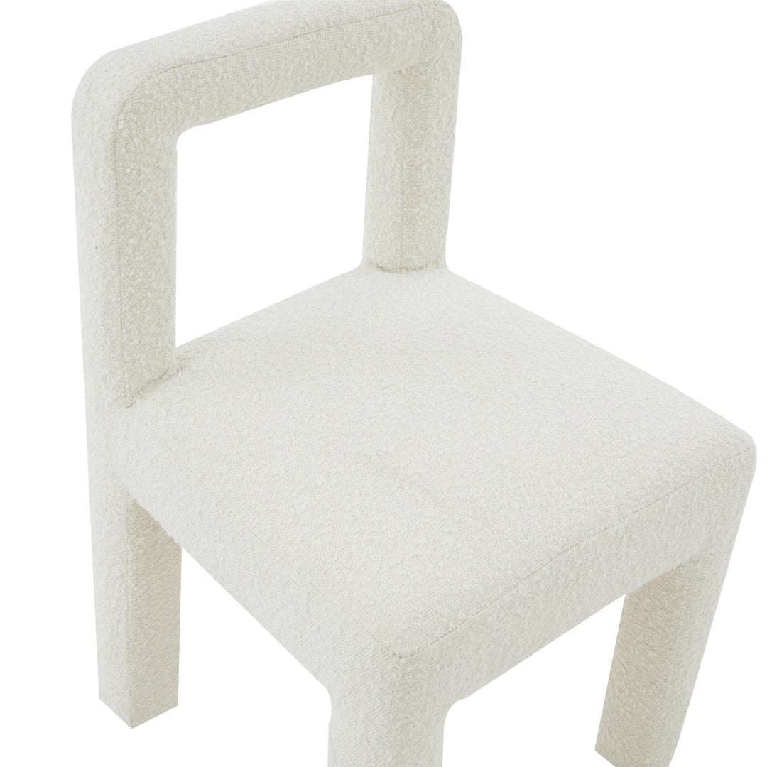 SwayLiving Hazel Cream Boucle Dining Chair - Set of 2 DINING CHAIRS