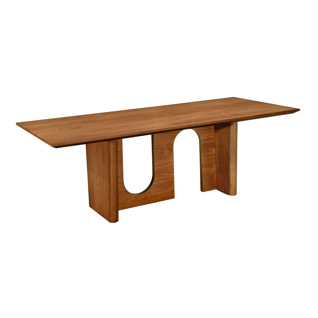 SwayLiving Satra Walnut Rectangular Dining Table DINING TABLES