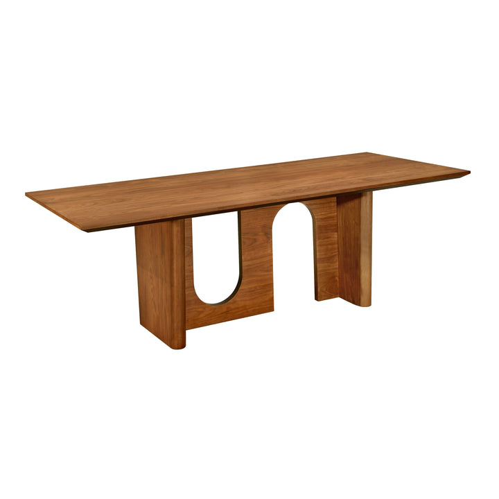 SwayLiving Satra Walnut Rectangular Dining Table DINING TABLES