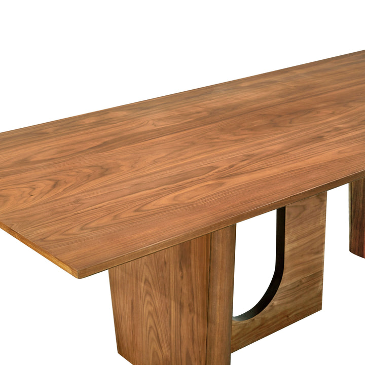 SwayLiving Satra Walnut Rectangular Dining Table DINING TABLES