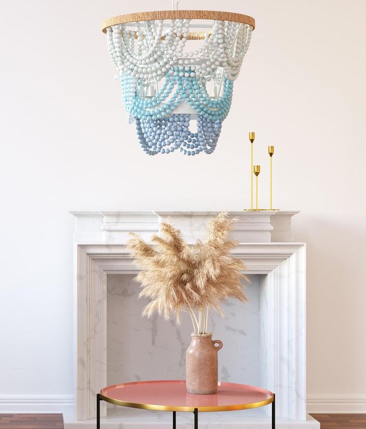 SwayLiving Jade Beaded Chandelier CHANDELIERS