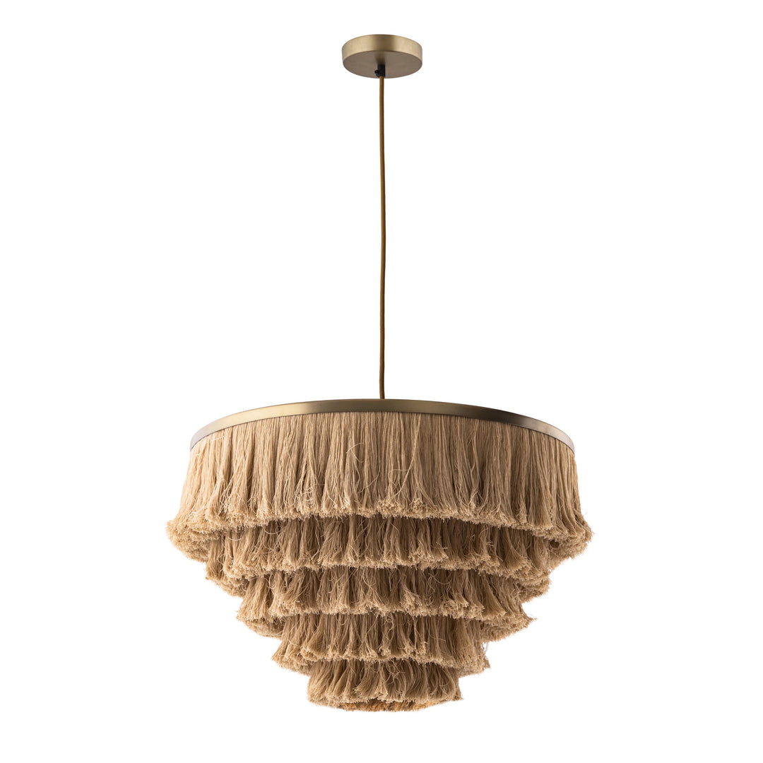 SwayLiving Sarai Natural Fringe Pendant PENDANT LIGHTING