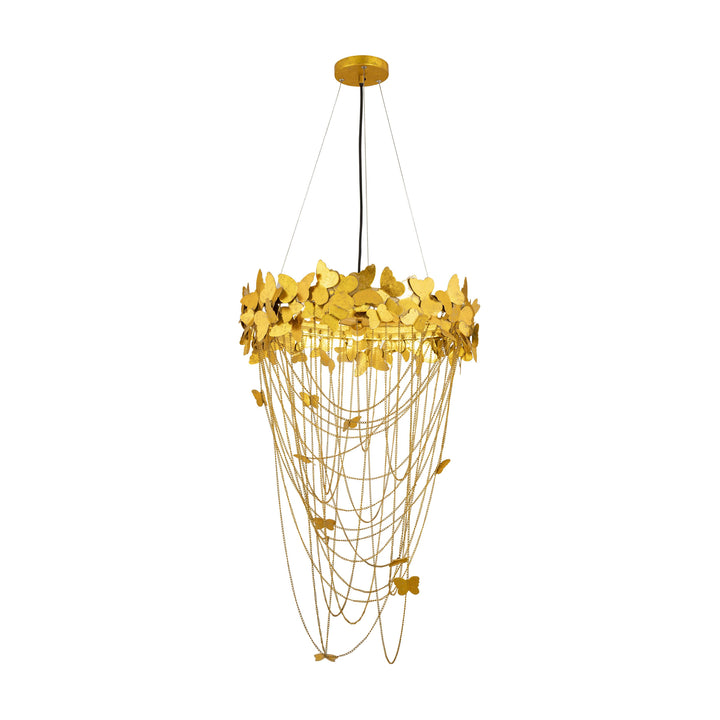 SwayLiving Butterfly Gold Chandelier CHANDELIERS