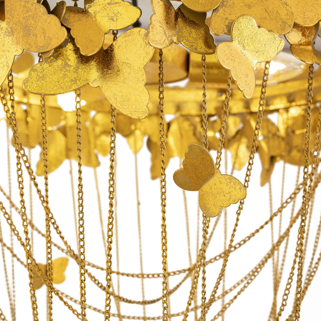 SwayLiving Butterfly Gold Chandelier CHANDELIERS