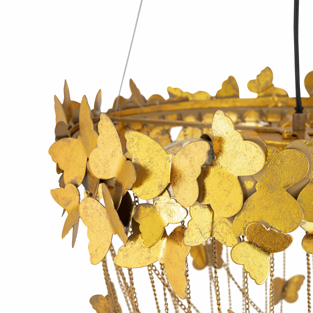 SwayLiving Butterfly Gold Chandelier CHANDELIERS