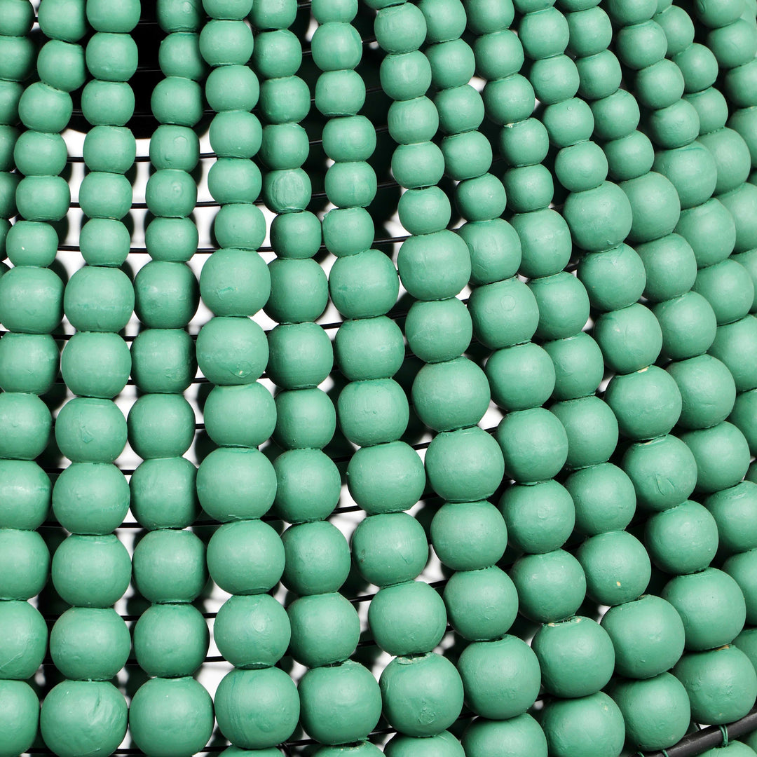 SwayLiving Palani Green Wooden Bead Chandelier CHANDELIERS