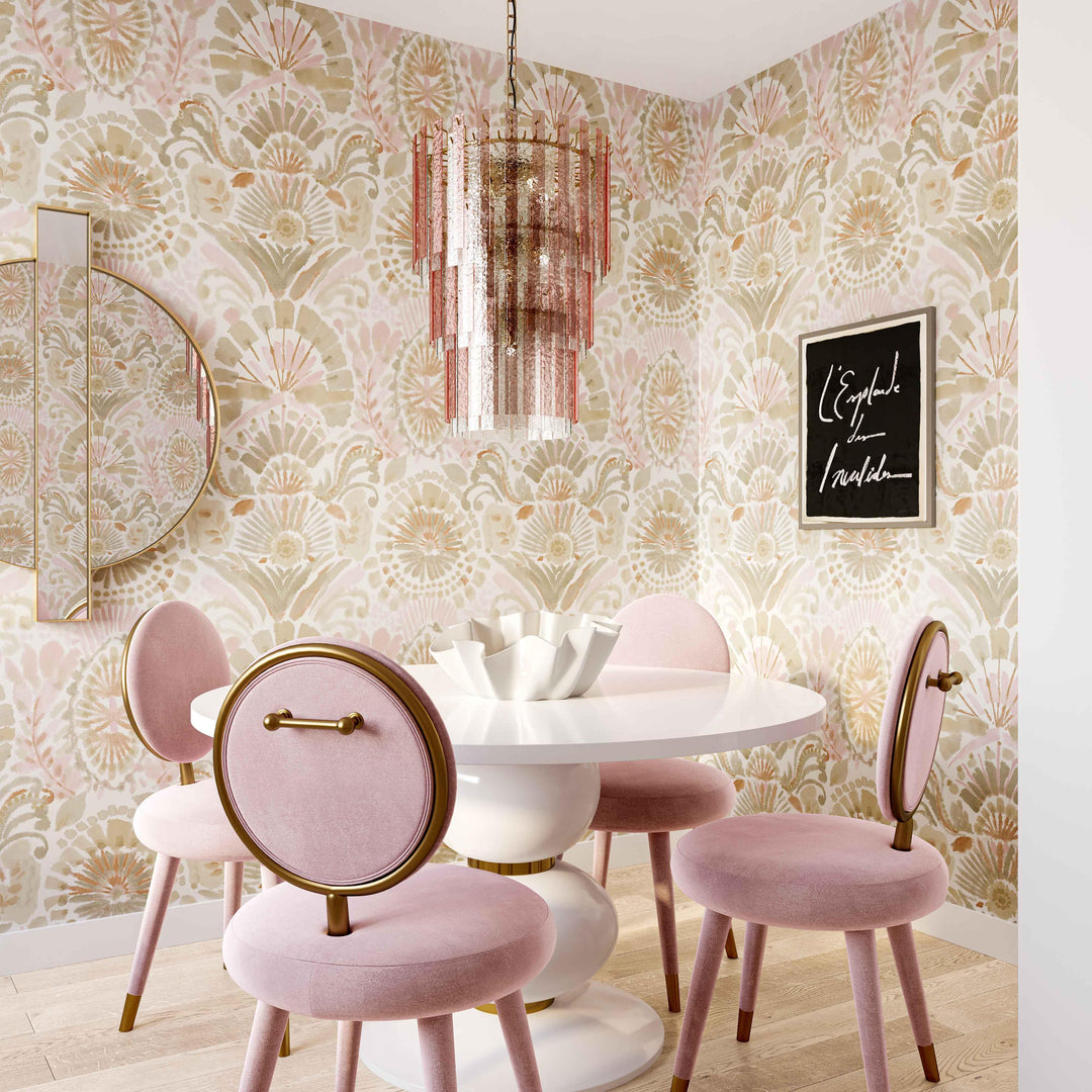 SwayLiving Hampshire Pink Acrylic 3-Tier Chandelier CHANDELIERS
