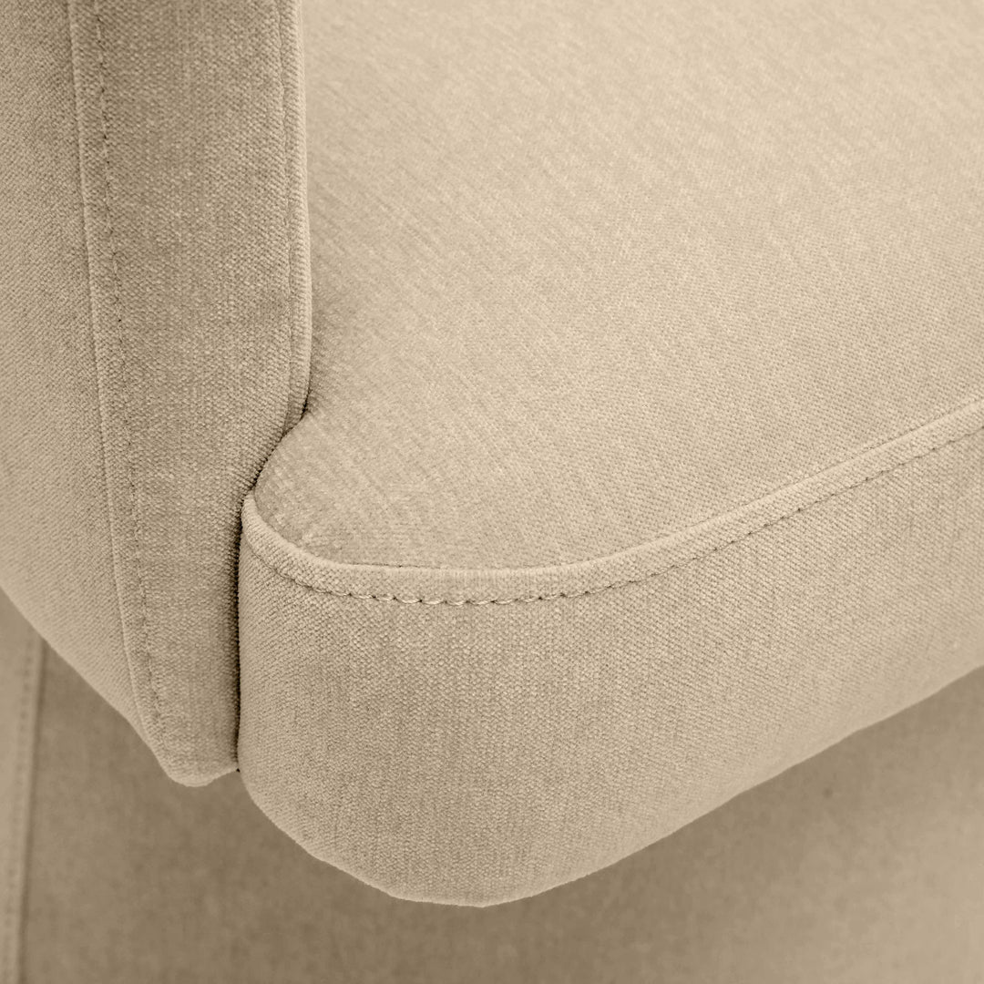 SwayLiving Kristen Taupe Upcycled Chenille Rolling Desk Chair ACCENT + LOUNGE CHAIRS