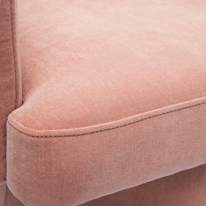 SwayLiving Kristen Pink Upcycled Chenille Rolling Desk Chair ACCENT + LOUNGE CHAIRS