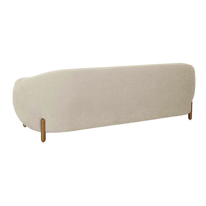 SwayLiving Lina Cream Textured Linen Sofa SOFAS + SECTIONALS