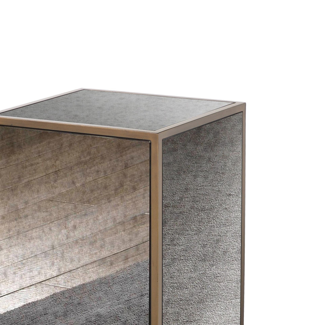 SwayLiving Lana Mirrored Side Table ACCENT TABLES