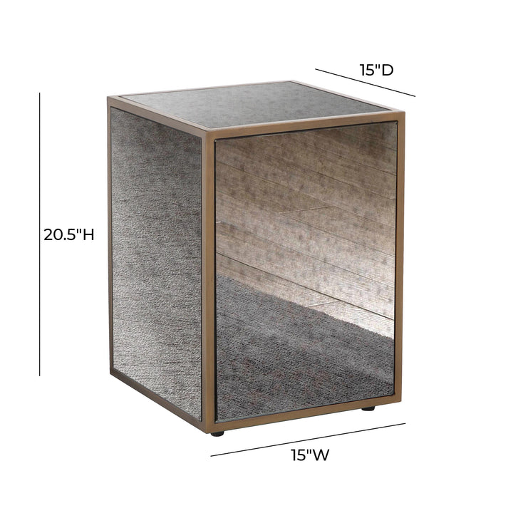 SwayLiving Lana Mirrored Side Table ACCENT TABLES