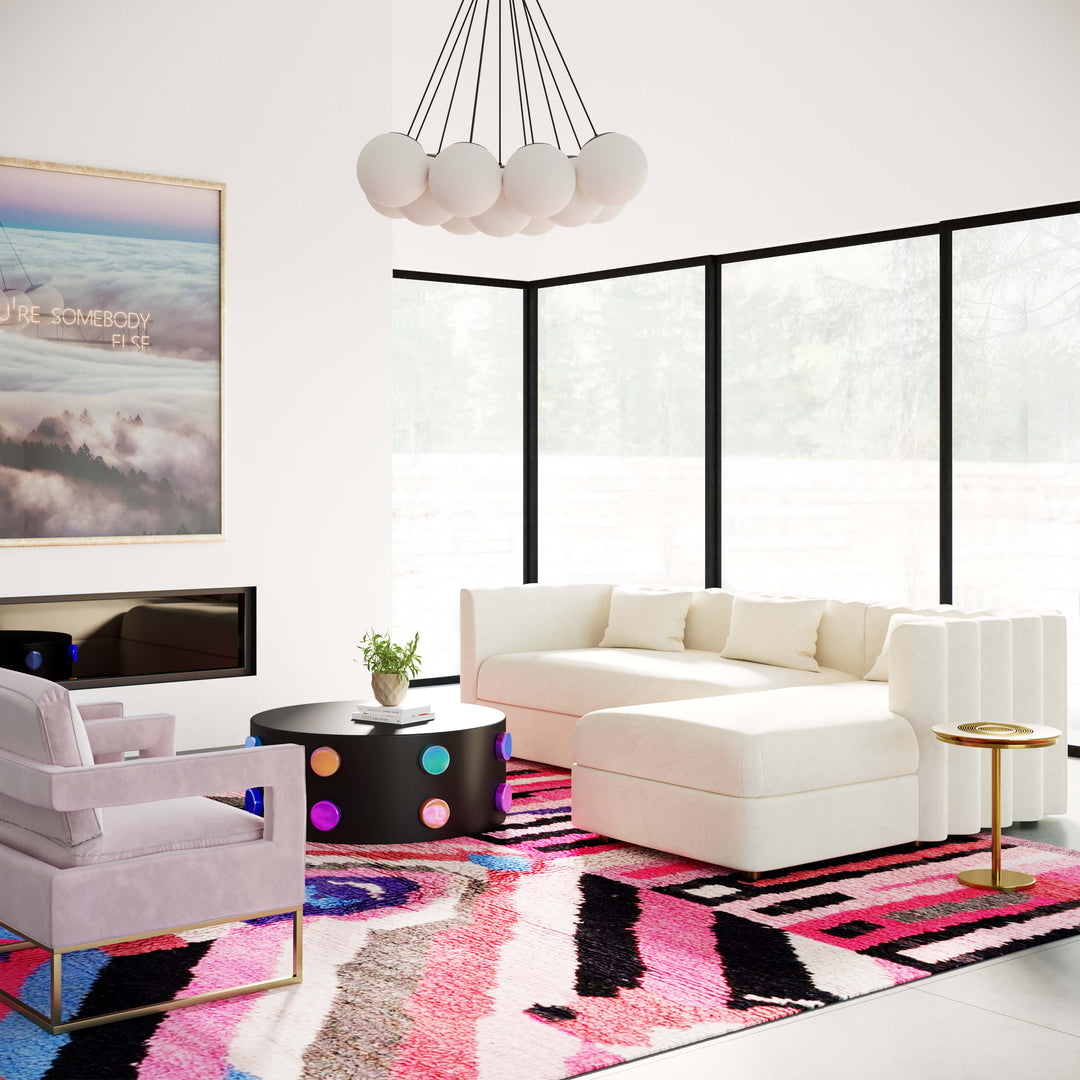 SwayLiving Callie Cream Velvet Sectional - RAF SOFAS + SECTIONALS