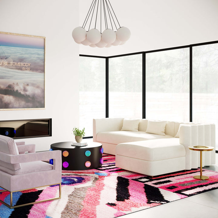 SwayLiving Callie Cream Velvet Sectional - RAF SOFAS + SECTIONALS
