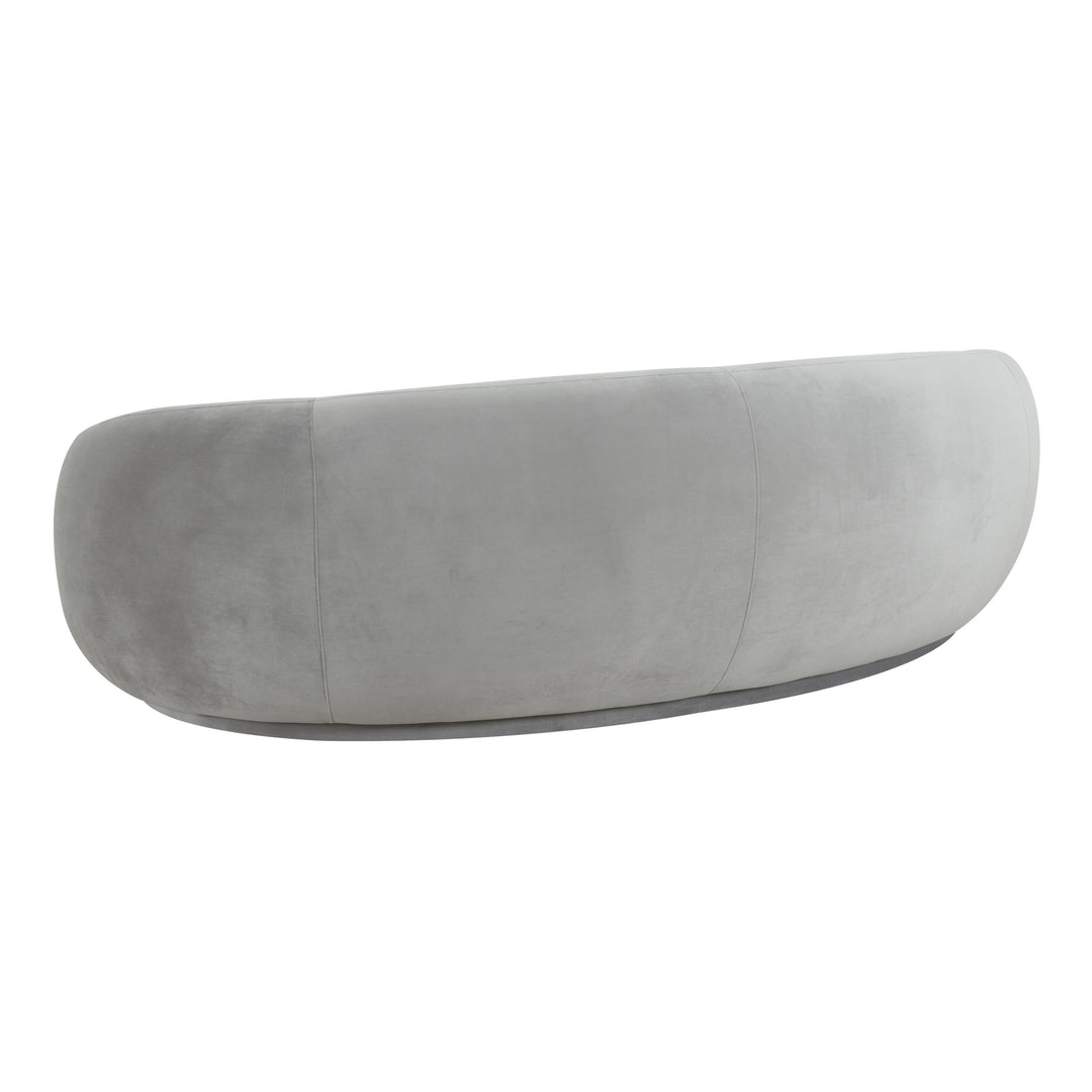 SwayLiving Kendall Light Grey Velvet Sofa SOFAS + SECTIONALS