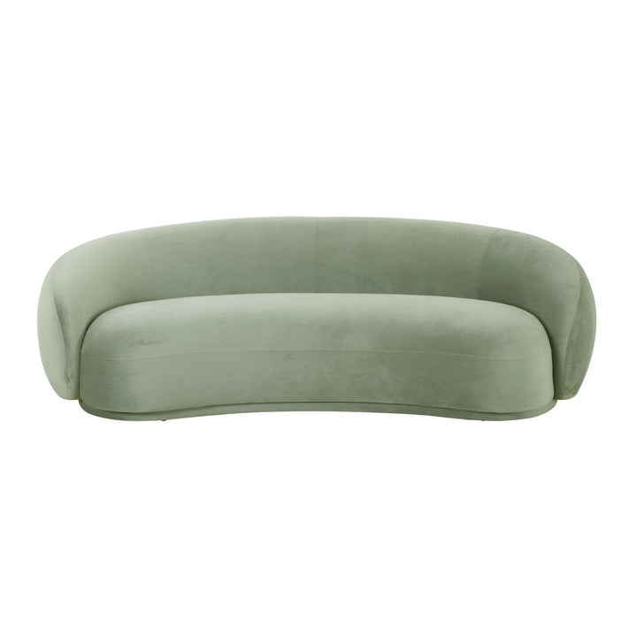SwayLiving Kendall Moss Green Velvet Sofa SOFAS + SECTIONALS
