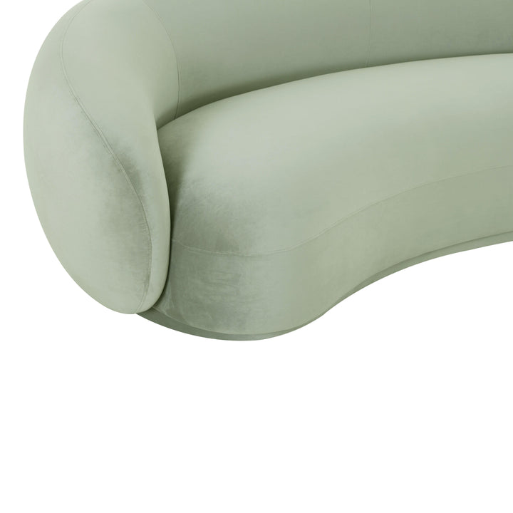 SwayLiving Kendall Moss Green Velvet Sofa SOFAS + SECTIONALS