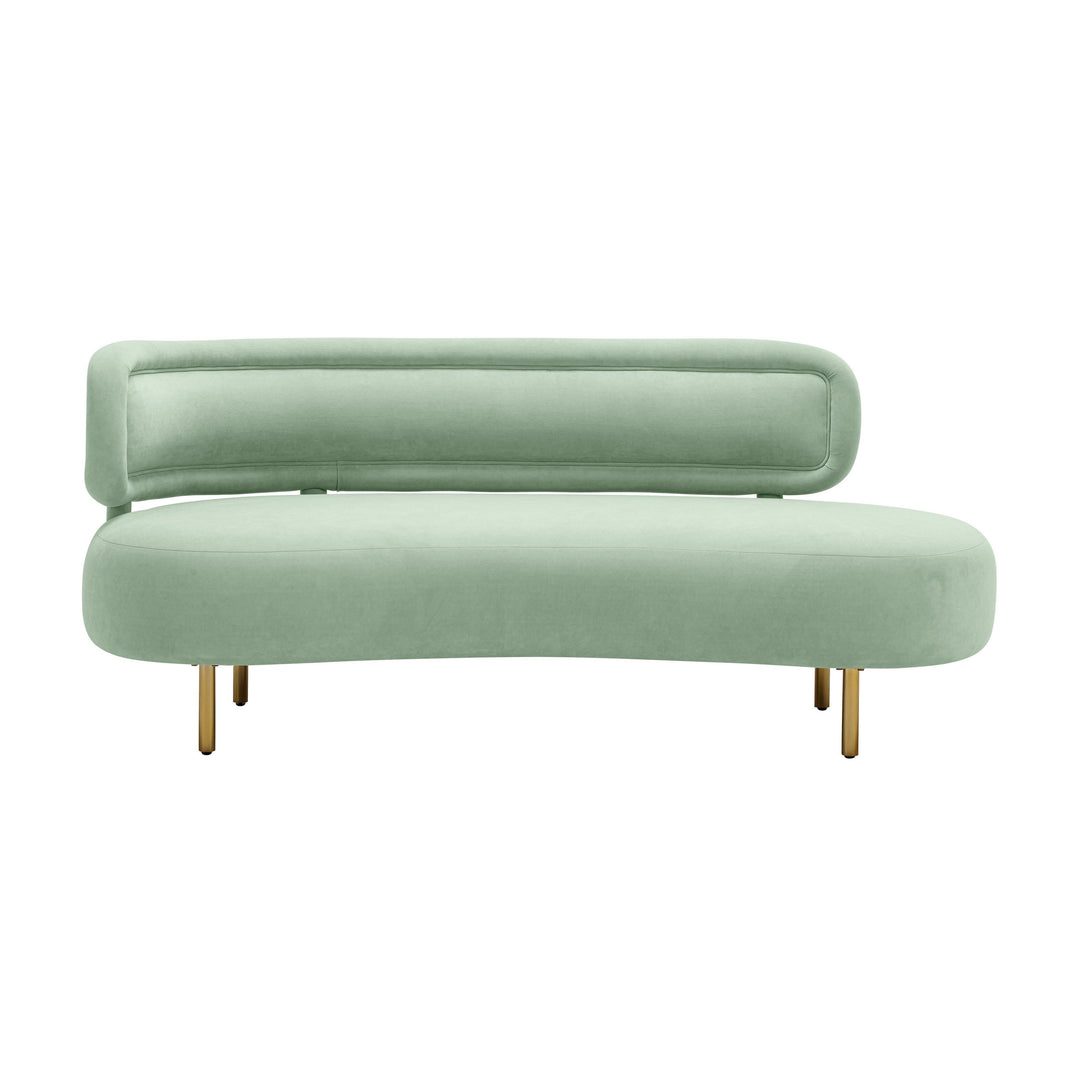 SwayLiving Tischa Mint Green Velvet Sofa SOFAS + SECTIONALS