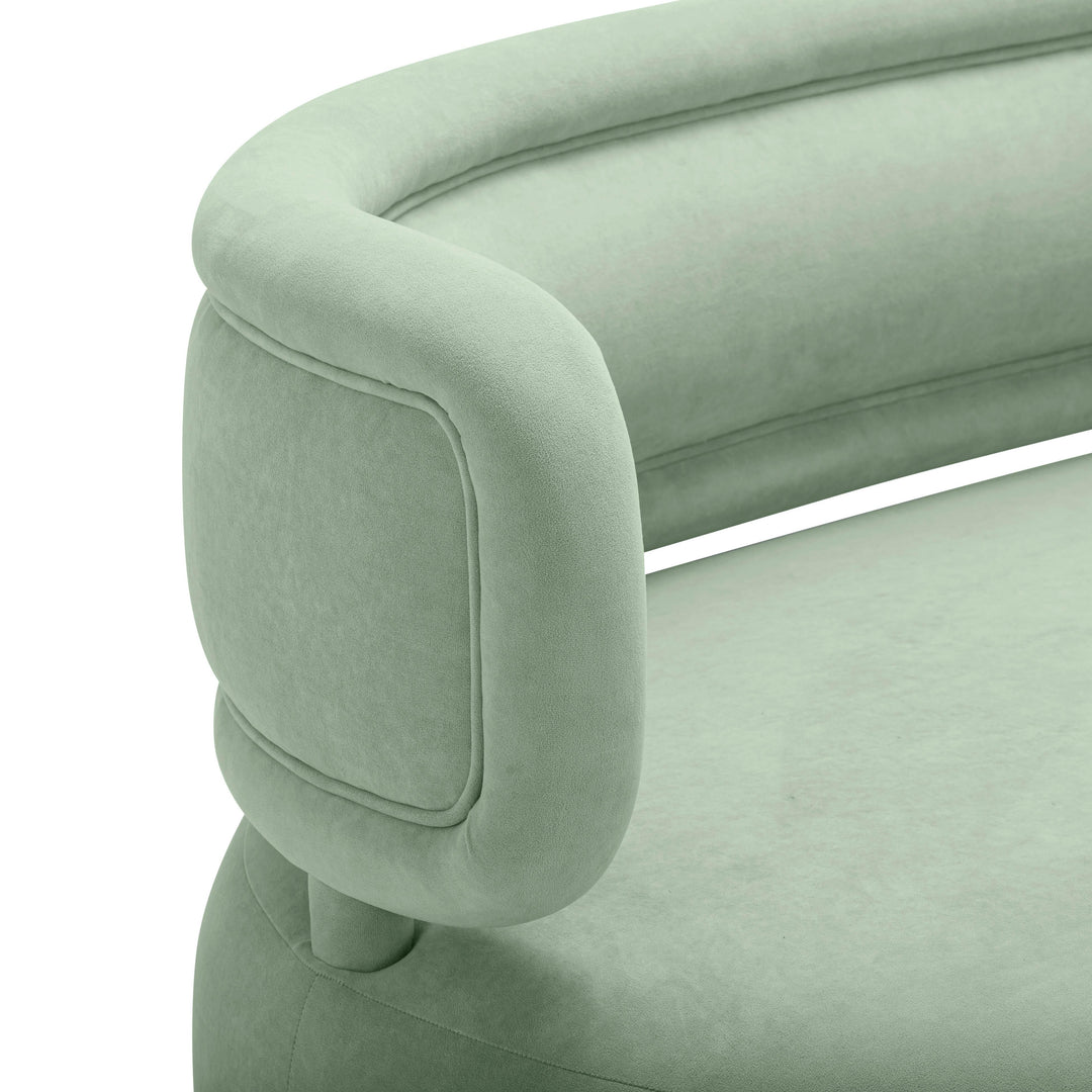 SwayLiving Tischa Mint Green Velvet Sofa SOFAS + SECTIONALS