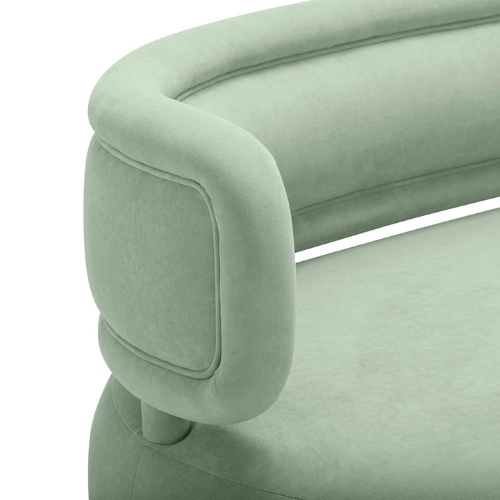 SwayLiving Tischa Mint Green Velvet Sofa SOFAS + SECTIONALS