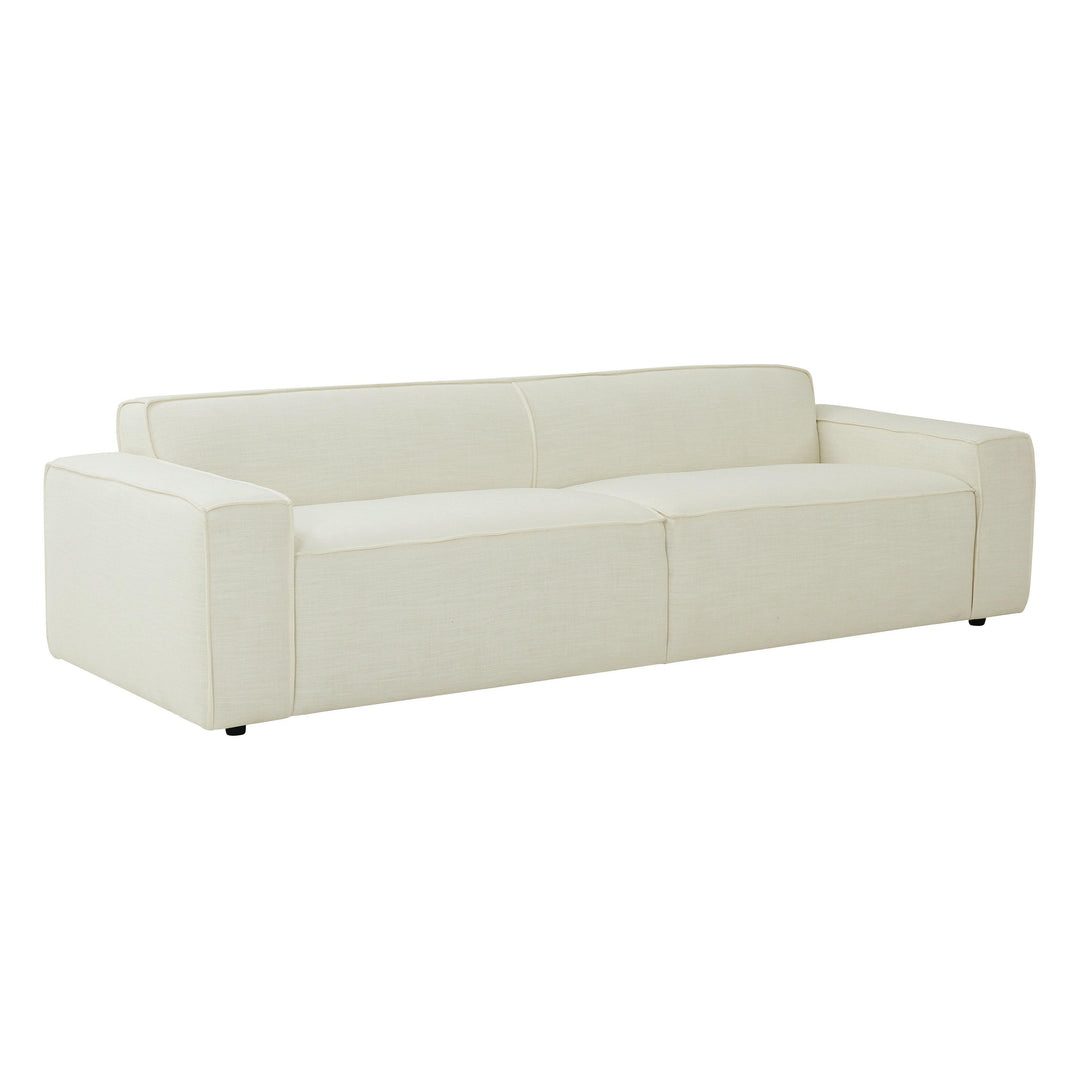 SwayLiving Olafur Cream Linen Sofa SOFAS + SECTIONALS