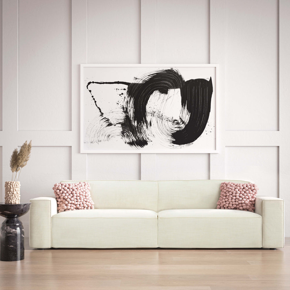 SwayLiving Olafur Cream Linen Sofa SOFAS + SECTIONALS