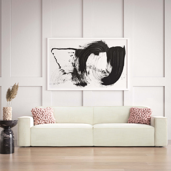 SwayLiving Olafur Cream Linen Sofa SOFAS + SECTIONALS