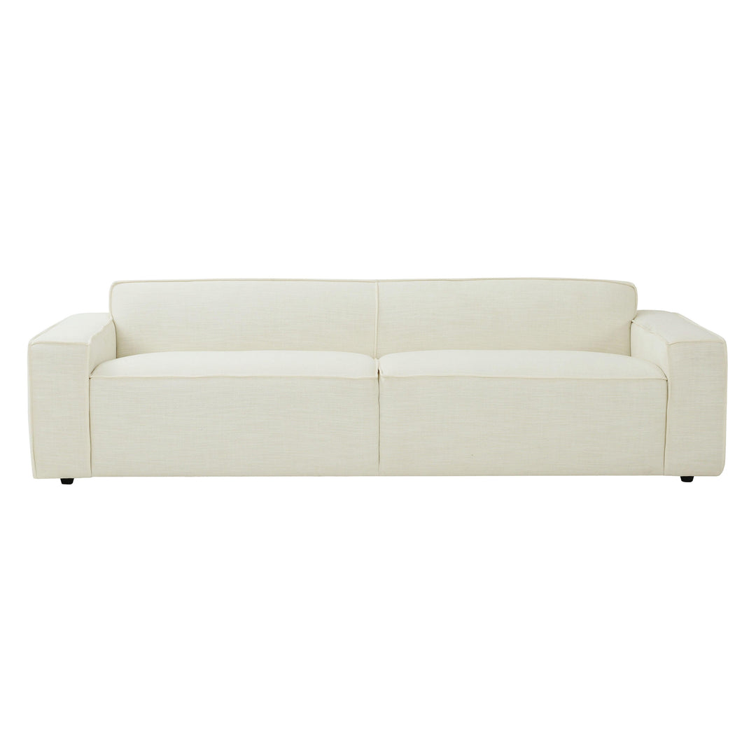 SwayLiving Olafur Cream Linen Sofa SOFAS + SECTIONALS