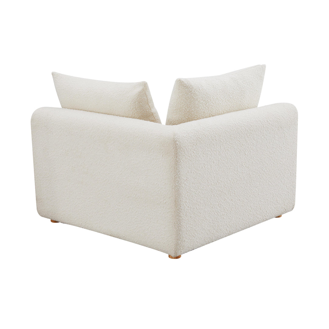 SwayLiving Hangover Cream Boucle Modular Corner Chair ACCENT + LOUNGE CHAIRS