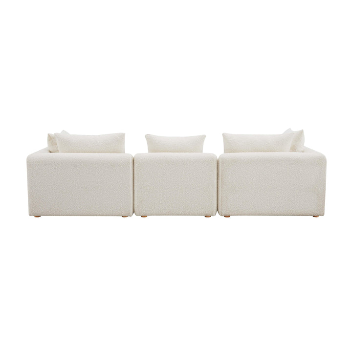 SwayLiving Hangover Cream Boucle Sofa SOFAS + SECTIONALS
