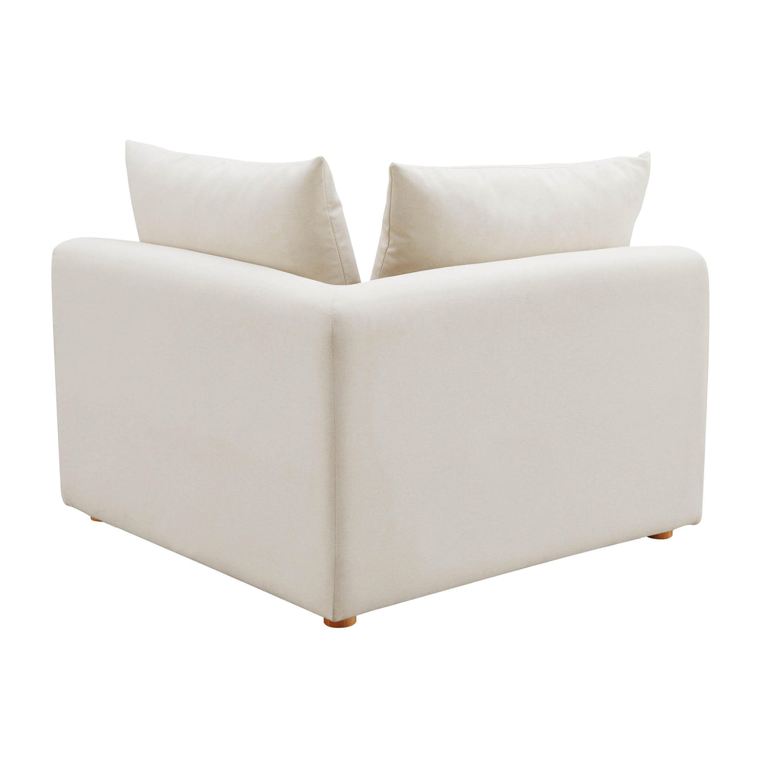 SwayLiving Hangover Cream Linen Modular Corner Chair ACCENT + LOUNGE CHAIRS