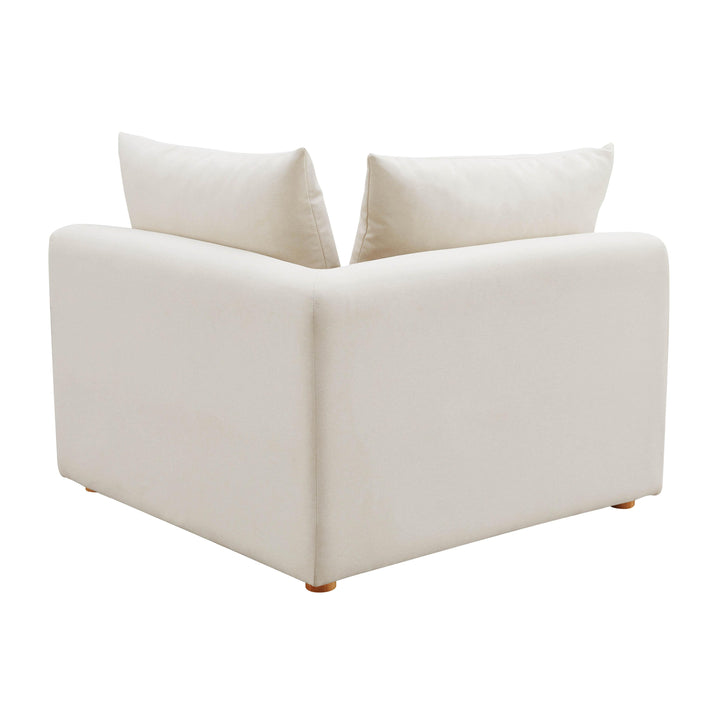 SwayLiving Hangover Cream Linen Modular Corner Chair ACCENT + LOUNGE CHAIRS