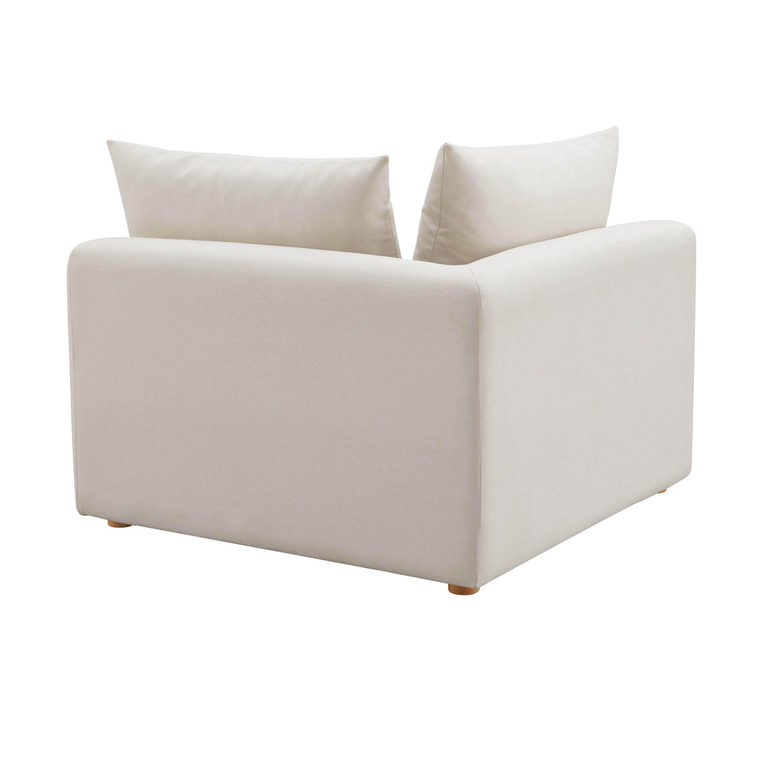 SwayLiving Hangover Cream Linen Modular Corner Chair ACCENT + LOUNGE CHAIRS
