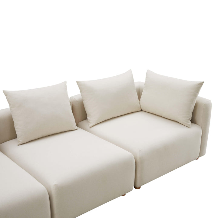 SwayLiving Hangover Cream Linen Sofa SOFAS + SECTIONALS