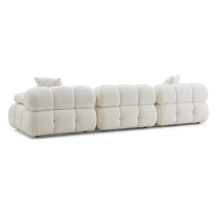 SwayLiving Calliope Cream Vegan Shearling Modular Sofa SOFAS + SECTIONALS