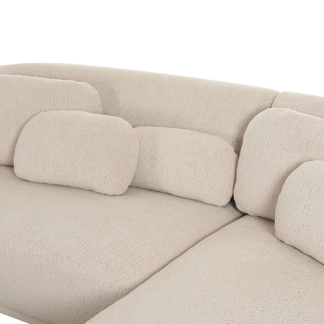 SwayLiving Misty Cream Boucle Sectional - RAF SOFAS + SECTIONALS