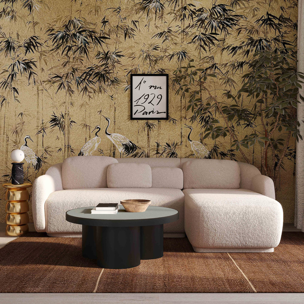 SwayLiving Misty Cream Boucle Sectional - RAF SOFAS + SECTIONALS