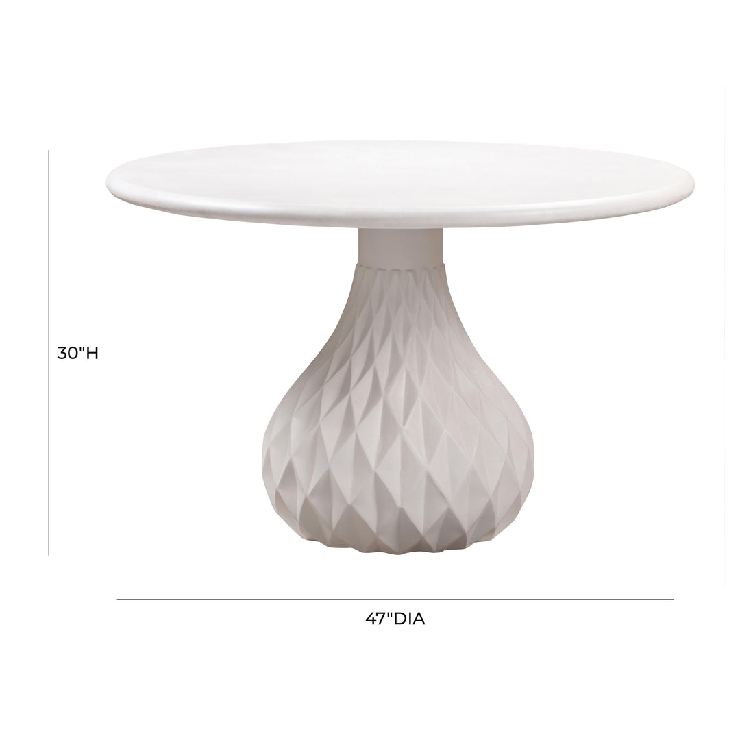SwayLiving Tulum Ivory Concrete Dining Table OUTDOOR DINING TABLES