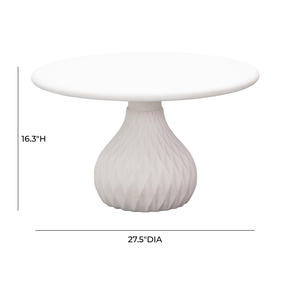 SwayLiving Tulum Ivory Concrete Coffee Table OUTDOOR COFFEE TABLES