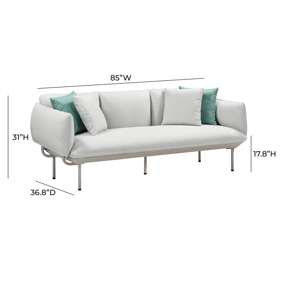 SwayLiving Katti Light Grey Outdoor Sofa OUTDOOR SOFAS + SECTIONALS