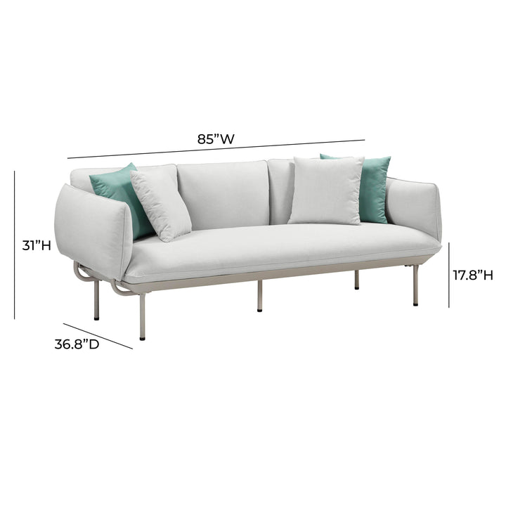 SwayLiving Katti Light Grey Outdoor Sofa OUTDOOR SOFAS + SECTIONALS