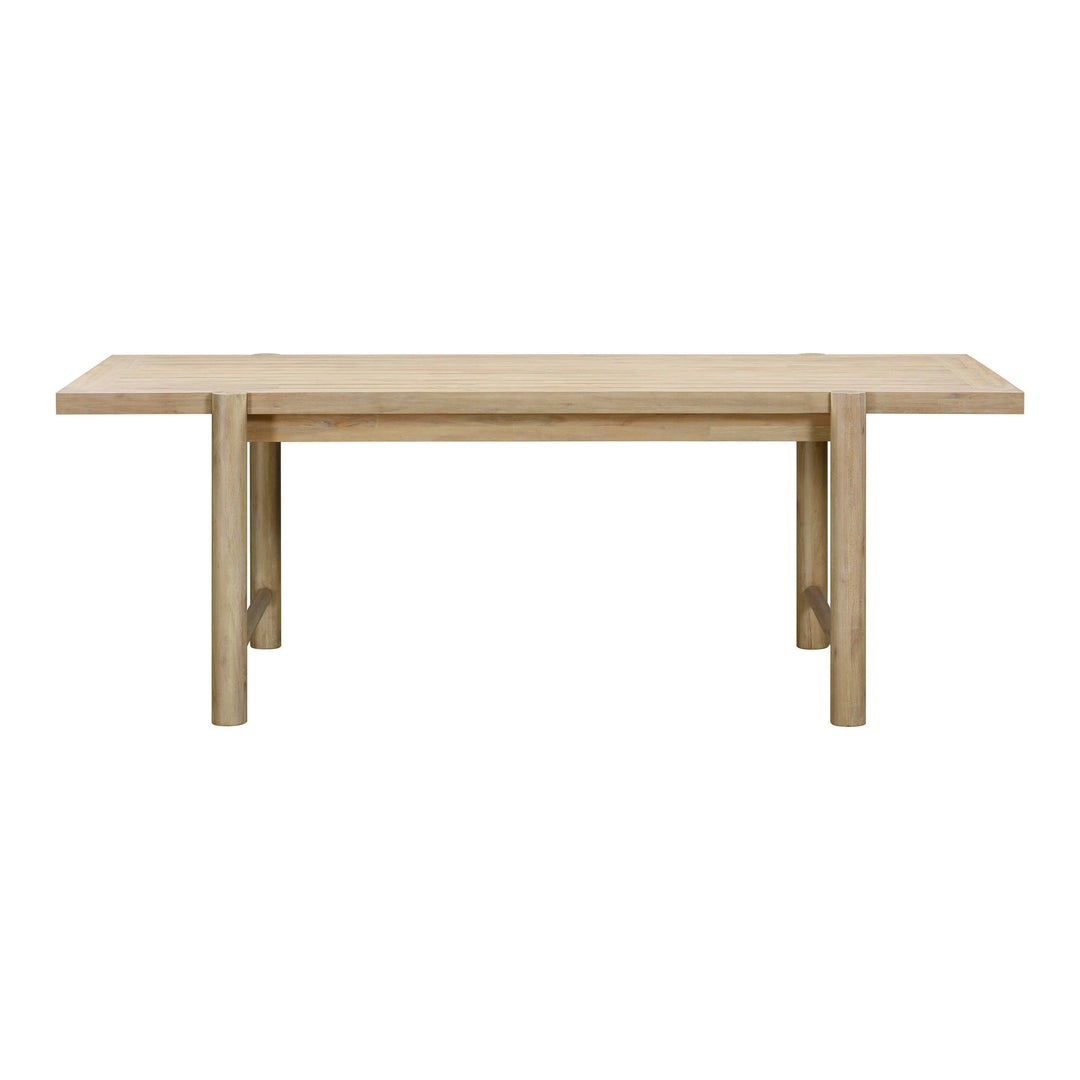 SwayLiving Gata Light Teak Outdoor Rectangular Dining Table OUTDOOR DINING TABLES
