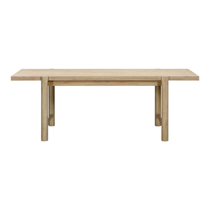 SwayLiving Gata Light Teak Outdoor Rectangular Dining Table OUTDOOR DINING TABLES