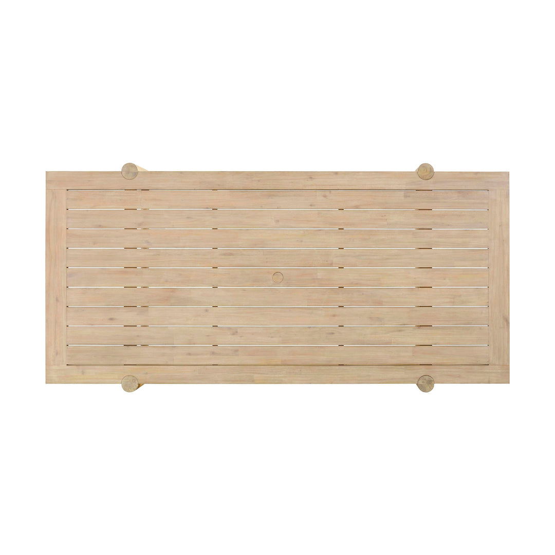 SwayLiving Gata Light Teak Outdoor Rectangular Dining Table OUTDOOR DINING TABLES